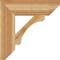 Ekena Millwork Legacy Slat Rough Sawn Bracket, Western Red Cedar, 6"W x 24"D x 24"H BKT06X24X24LEC06RWR - alternate 3